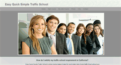Desktop Screenshot of easyquicksimpletrafficschool.com